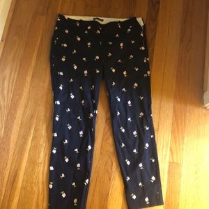 Jcrew skimmer pants in floral